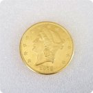 US 1879-CC Liberty Double Eagle $20 Twenty Dollars Copy Coins