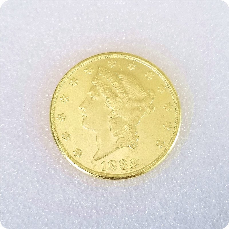 US 1882-CC Liberty Double Eagle $20 Twenty Dollars Copy Coins