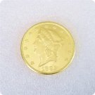 US 1882-CC Liberty Double Eagle $20 Twenty Dollars Copy Coins