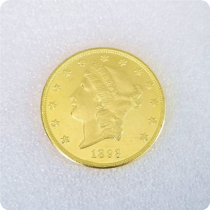 US 1893-CC Liberty Double Eagle $20 Twenty Dollars Copy Coins