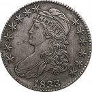 1833 United States 50 Cents ½ Dollar Liberty Eagle Capped Bust Half Dollar Copy Coins 1833 United States 50 Cents ½ Dollar Liberty Eagle Capped Bust Half Dollar Copy Coins