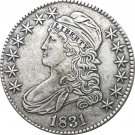 1831 United States 50 Cents ½ Dollar Liberty Eagle Capped Bust Half Dollar Copy Coins 1831 United States 50 Cents ½ Dollar Liberty Eagle Capped Bust Half Dollar Copy Coins
