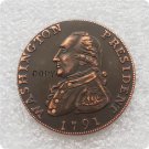 US 1791 Washington President 1C One Cent Copy Coin