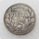 1894 Chile 1 Peso Copy Coin