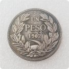 1902 Chile 1 Peso Copy Coin