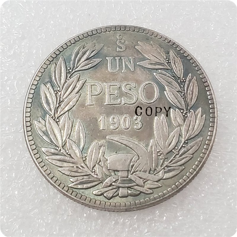 1903 Chile 1 Peso Copy Coin