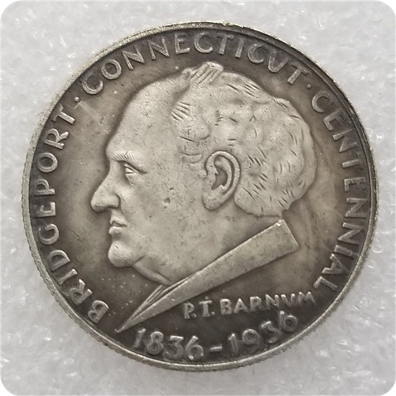US Coin 1936 Bridgeport Connecticut Commemorative Half Dollar Copy Coin