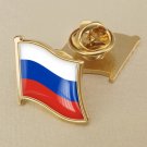 1Pcs Russia Flag Waving Brooches Lapel Pins