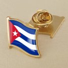 1Pcs Cuba Flag Waving Brooches Lapel Pins