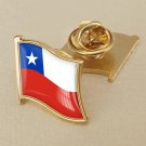 1Pcs Chile Flag Waving Brooches Lapel Pins