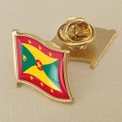 1Pcs Grenada Flag Waving Brooches Lapel Pins
