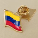 1Pcs Venezuela Flag Waving Brooches Lapel Pins