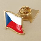 1Pcs Czech Flag Waving Brooches Lapel Pins