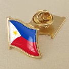 1Pcs Philippines Flag Waving Brooches Lapel Pins