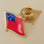 1Pcs Samoa Western Flag Waving Brooches Lapel Pins