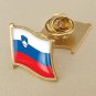 1Pcs Slovenia Flag Waving Brooches Lapel Pins