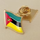 1Pcs Mozambique Flag Waving Brooches Lapel Pins