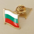 1Pcs Bulgaria Flag Waving Brooches Lapel Pins