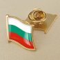 1Pcs Bulgaria Flag Waving Brooches Lapel Pins