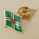 1Pcs Dominica Flag Waving Brooches Lapel Pins 1Pcs Dominica Flag Waving Brooches Lapel Pins