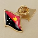 1Pcs Papua New Guinea Flag Waving Brooches Lapel Pins