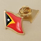 1Pcs East Timor Flag Waving Brooches Lapel Pins