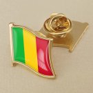 1Pcs Mali Flag Waving Brooches Lapel Pins