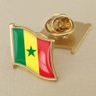 1Pcs Senegal Flag Waving Brooches Lapel Pins