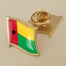 1Pcs Guinea Bissau Flag Waving Brooches Lapel Pins