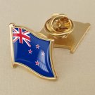 1Pcs New Zealand Flag Waving Brooches Lapel Pins