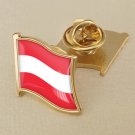 1Pcs Austria Flag Waving Brooches Lapel Pins