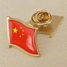 1Pcs China Flag Waving Brooches Lapel Pins