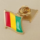1Pcs Guinea Flag Waving Brooches Lapel Pins