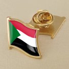 1Pcs Sudan Flag Waving Brooches Lapel Pins