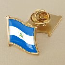 1Pcs Nicaragua Flag Waving Brooches Lapel Pins