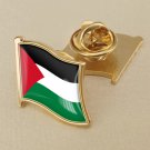 1Pcs Palestine Flag Waving Brooches Lapel Pins