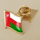 1Pcs Oman Flag Waving Brooches Lapel Pins