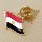 1Pcs Egypt Flag Waving Brooches Lapel Pins