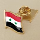 1Pcs Syrian Arab Flag Waving Brooches Lapel Pins