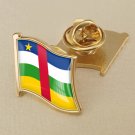 1Pcs Central African Flag Waving Brooches Lapel Pins