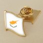 1Pcs Cyprus Flag Waving Brooches Lapel Pins