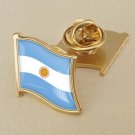 1Pcs Argentina Flag Waving Brooches Lapel Pins