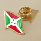 1Pcs Burundi Flag Waving Brooches Lapel Pins