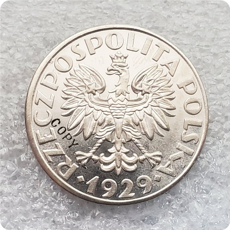 1929 Poland 1 Z&Aring;�oty Copy Coins