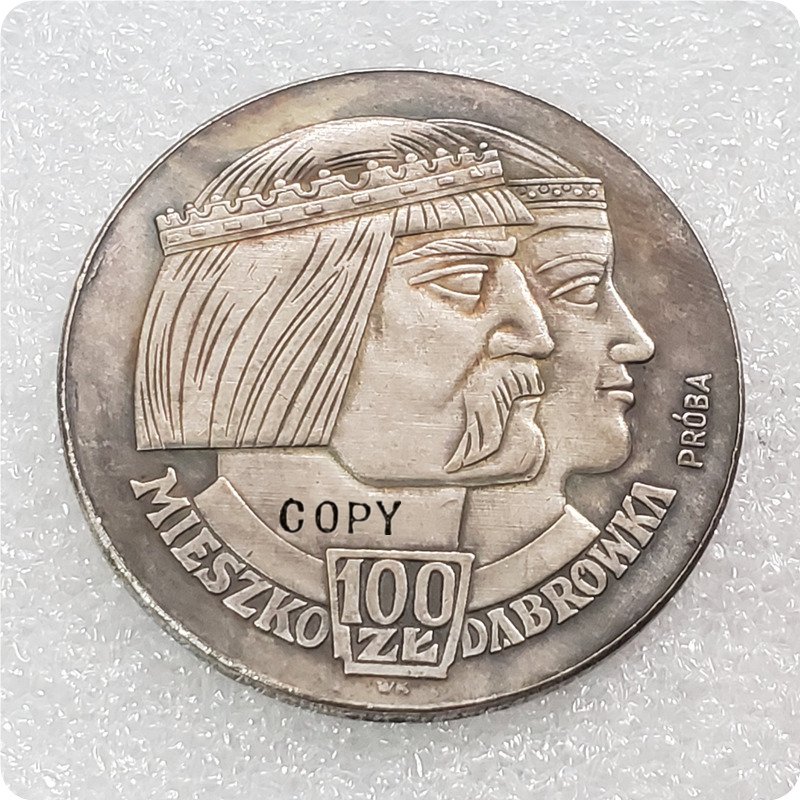 1966 Poland 100 Z&Aring;�otych Copy Coin