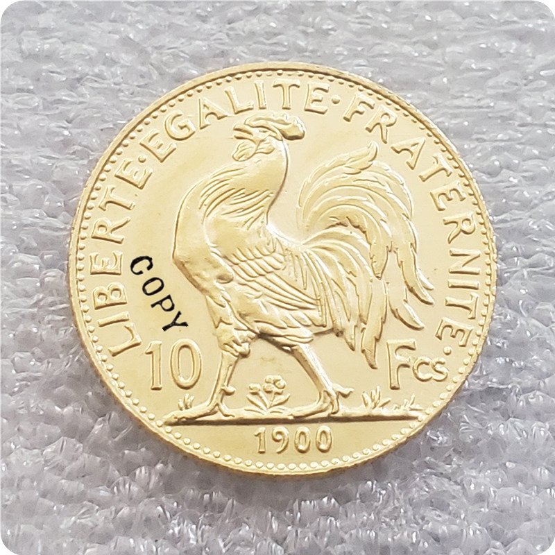 1900 France 10 Francs Copy Coins