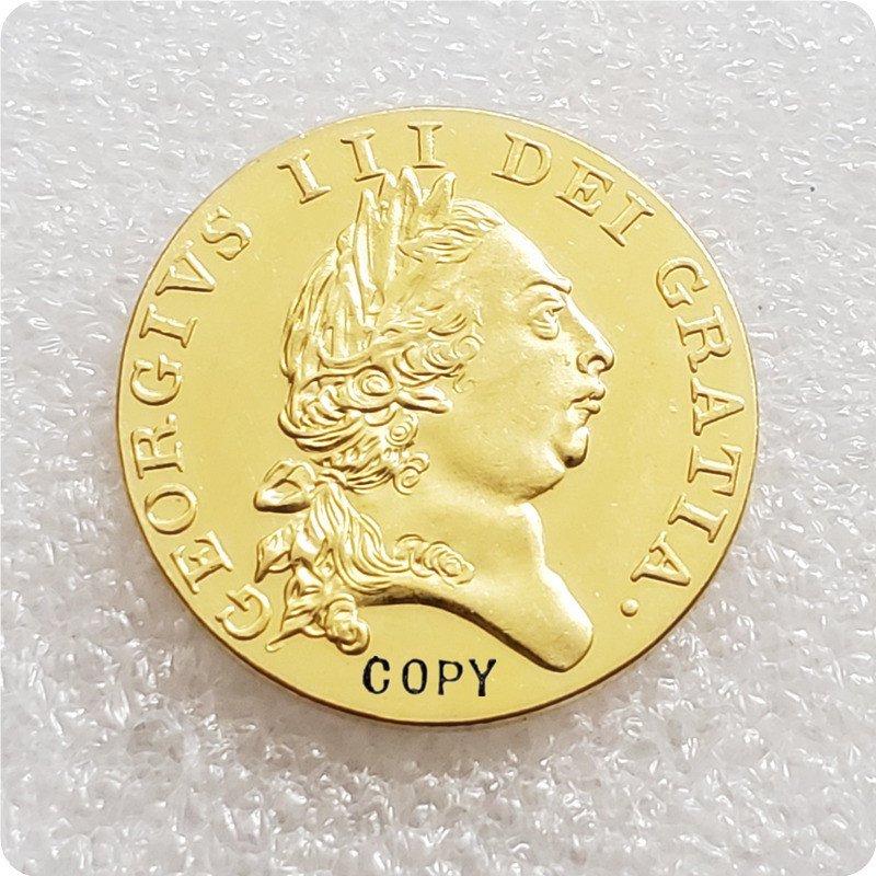 1787 United Kingdom 1 Guinea - George III Copy Coin