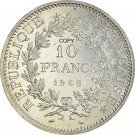 1968 France Metropolitan 10 Francs Fifth Republic Cupronickel Copy Coin 1968 France Metropolitan 10 Francs Fifth Republic Cupronickel Copy Coin