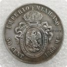 1866 Mexico 50 Centavos - Maximiliano I Copy Coin 1866 Mexico 50 Centavos - Maximiliano I Copy Coin