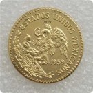 1959 Mexico 20 Pesos Gold Copy Coin 1959 Mexico 20 Pesos Gold Copy Coin